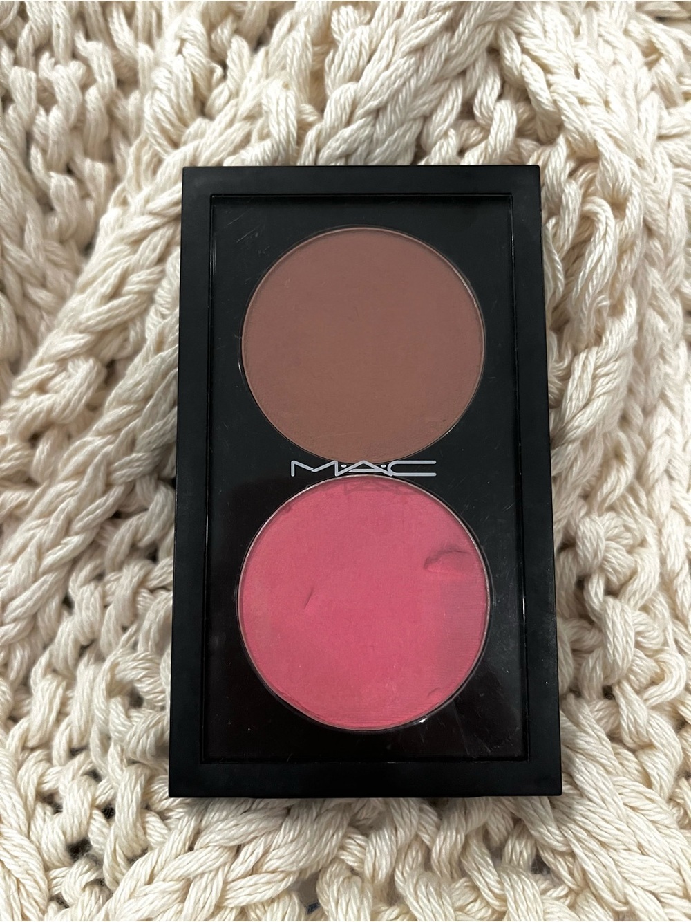 MAC Prism Lovecloud Blush Duo Palette Cosmetics Satin Matte Pink Nude Soft Blur - Picture 2 of 7